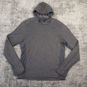 Adidas Hoodie Womens Medium Gray Sweatshirt Lightweight Sports Logo Gym